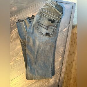 Distressed Blue Jeans AE